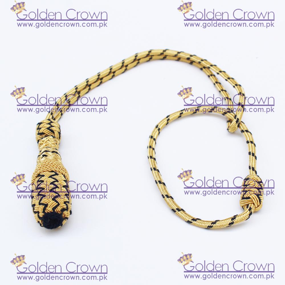 Product image - Military Sword Knot, Military Sword Knot Supplier, Sword Knot Supplier, Officers Sword Knot, Militaria swords knots, French Military Sword Knots, Sword Knot, Sword Knot Supplier and Manufacturer,https://goldencrown.com.pk/products/c1031_Military-Ceremonial-Uniforms-Accessories-Manufacture/c1057_Sword-Knots-Military-Sword-Knots-Military-Sword-Knot/i5850_Sword-KnotsRoyal-Navy-Sword-Knot.aspx